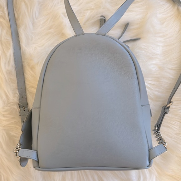 Fendi-Mini Flowerland BackPack-Light Blue Leather - Picture 7 of 11